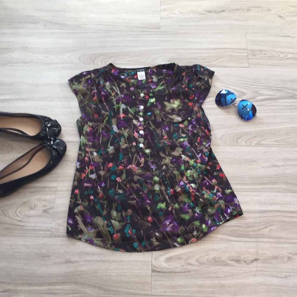 J. Crew Floral Top